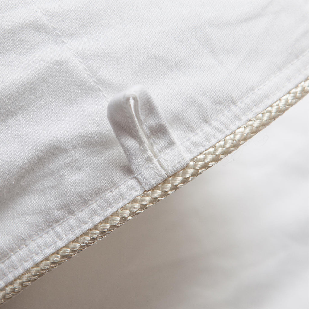 Luxurious 1200 Thread Count Goose Down Fiber Comforter Duvet Insert, Twin Size - 100% Egyptian Cotton Cover
