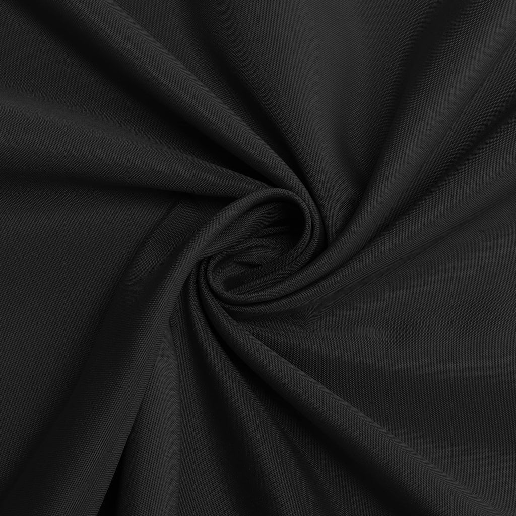Round Tablecloth, 120 Inch, Black