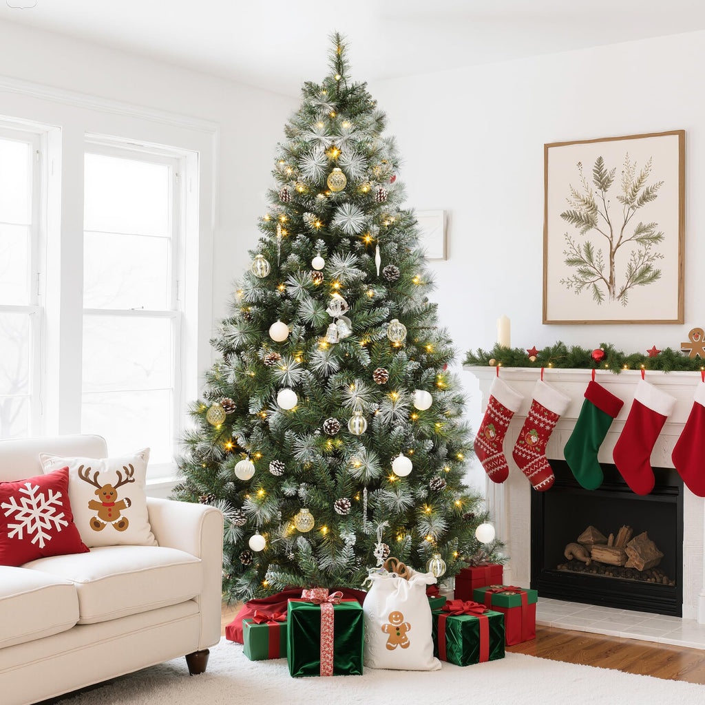 6ft Prelit Scotch Pine Christmas Tree with Remote Control