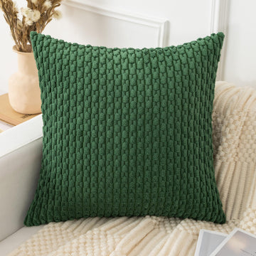 Soft Corduroy Decorative Pillow Cover 26x26 Inch Boho Striped Throw Pillow Cover Modern Home Decor for Sofa Living