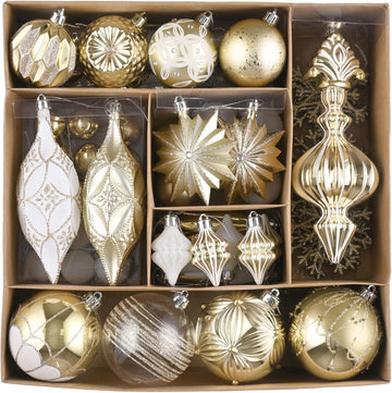 Christmas Tree Decorations Ball Ornaments Set - Set of 80