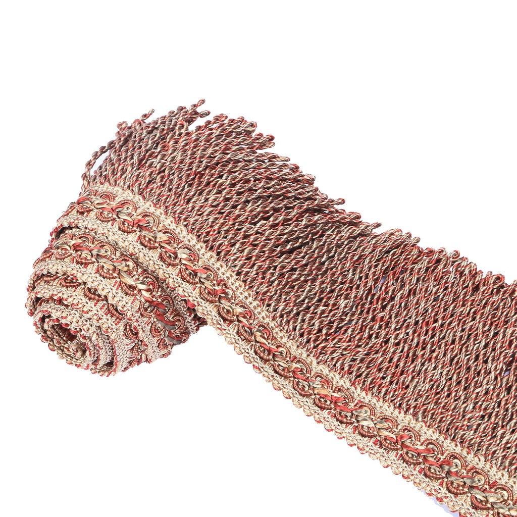 Bullion Fringe Trim-Double-Layer Frings Trims - 5.5 Yard