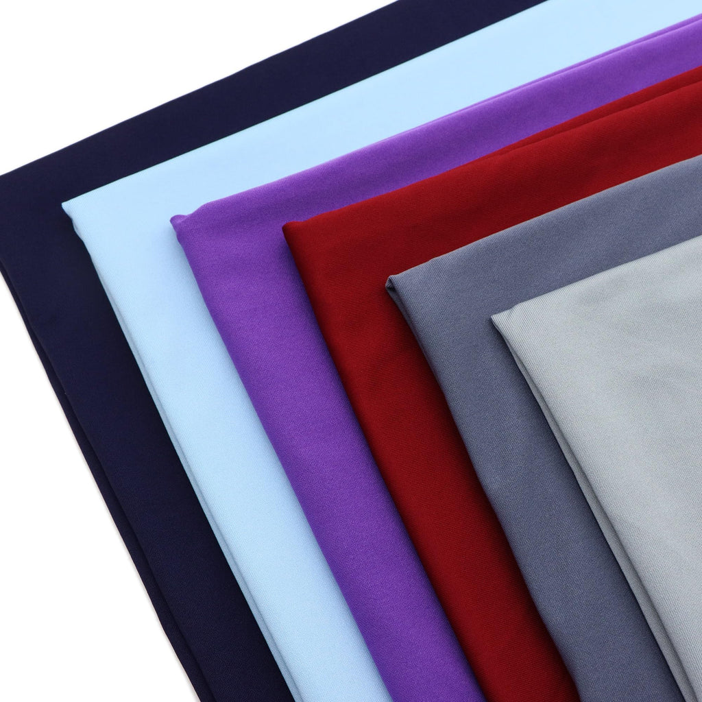4 Ways Stretch Knit Fabric by The Yard, 62 Inch Wide 92% Polyester 8% Spandex for Decorations, Crafts, Sewing