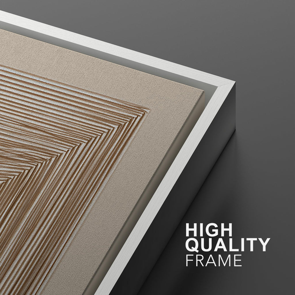Framed Canvas Print Wall Art Geometric Line Art