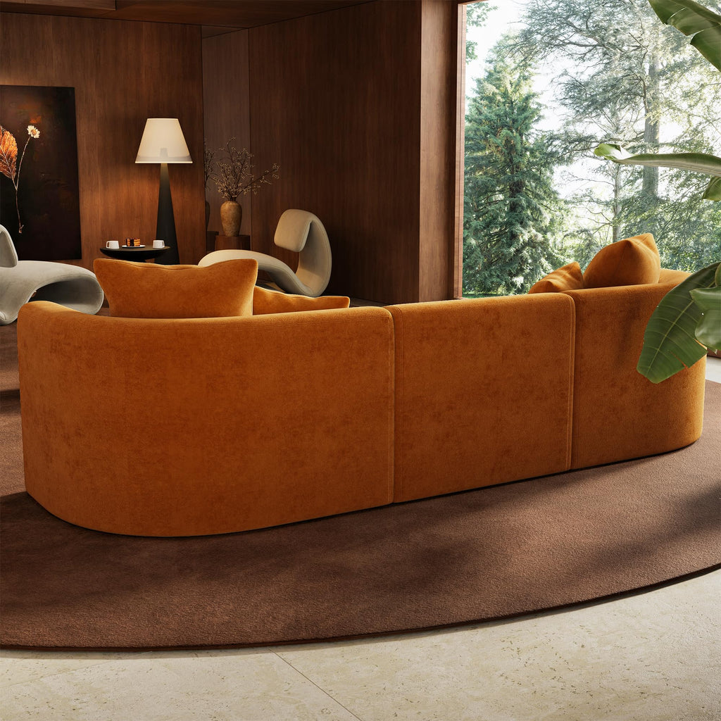 116" Modern Curved Sectional Modular Oversized Couches