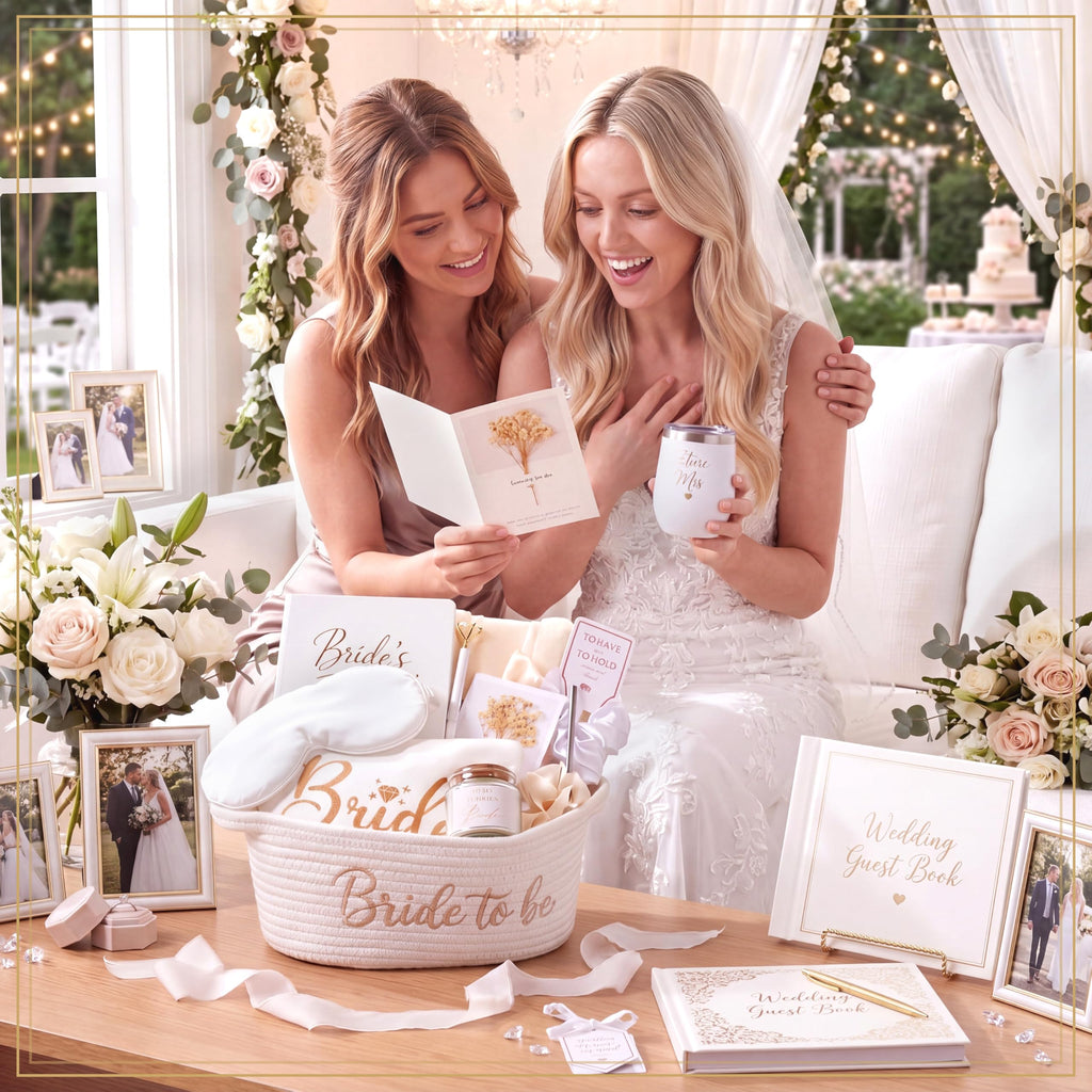 Bridal Shower Gift Basket for Bride, Engagement, Bride to Be
