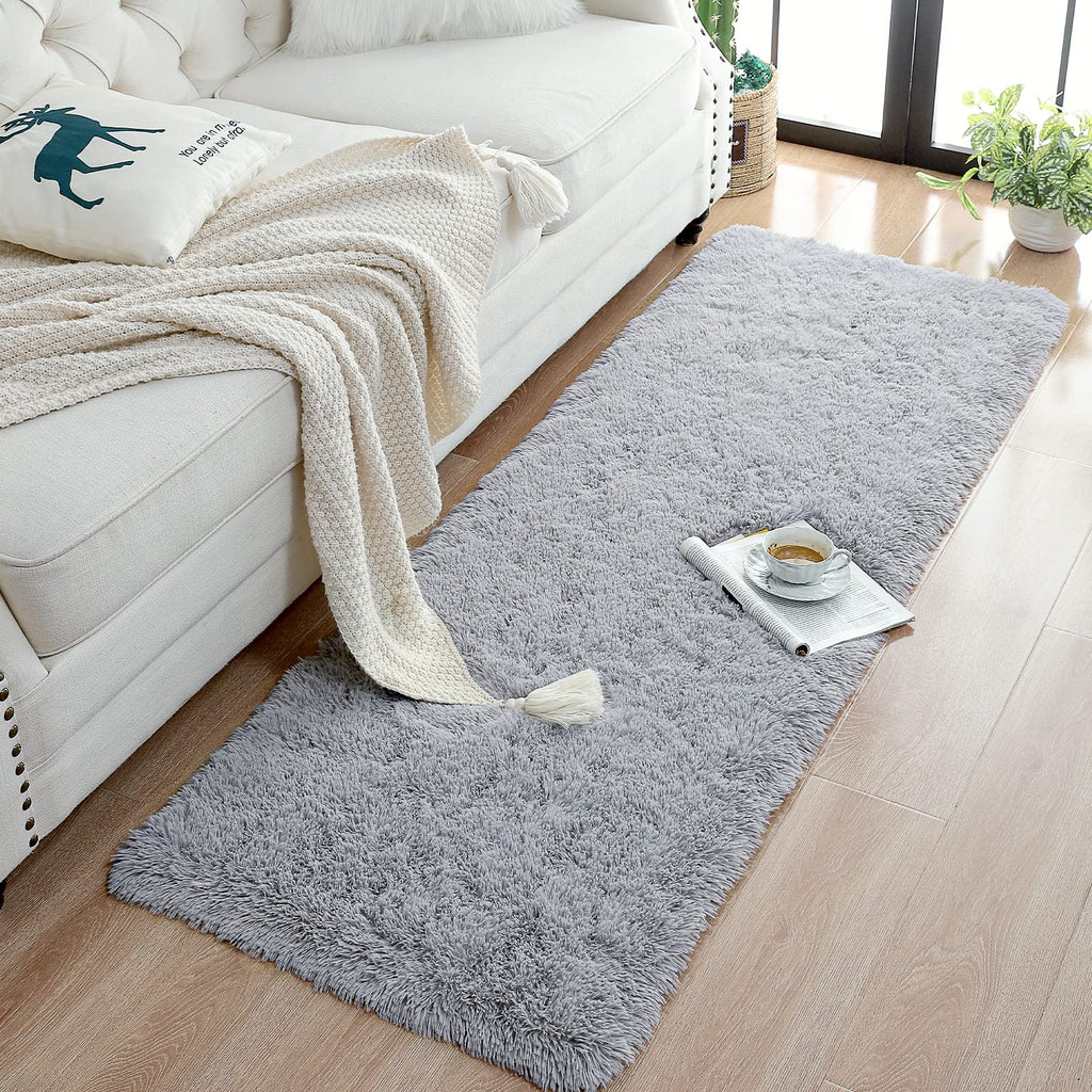 Soft Runner Rug Living Room Plush Fluffy Rug