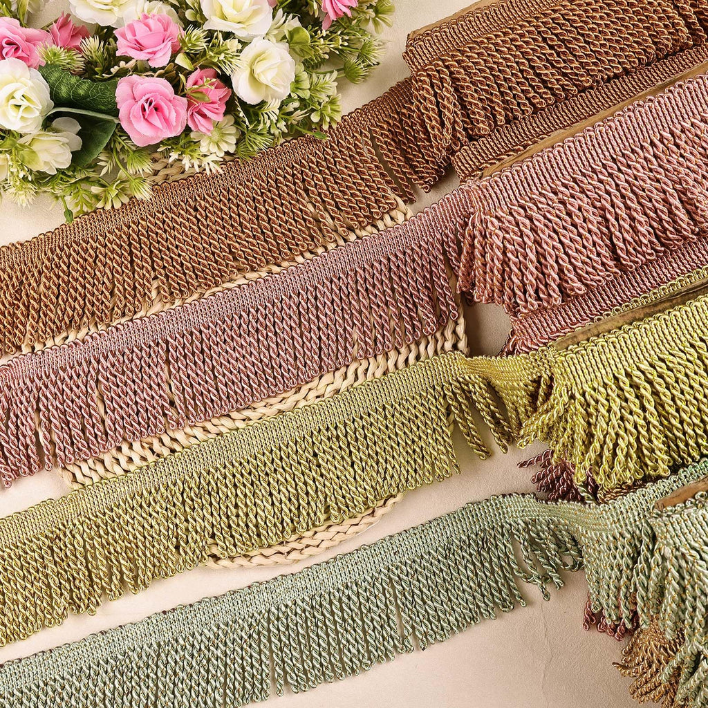 3 Inch Curtain Fringes Bullion Fringe Trim - 6 Yard