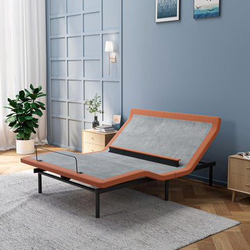 Queen Adjustable Bed Frame with Lumbar Support Smart App - Set of 27