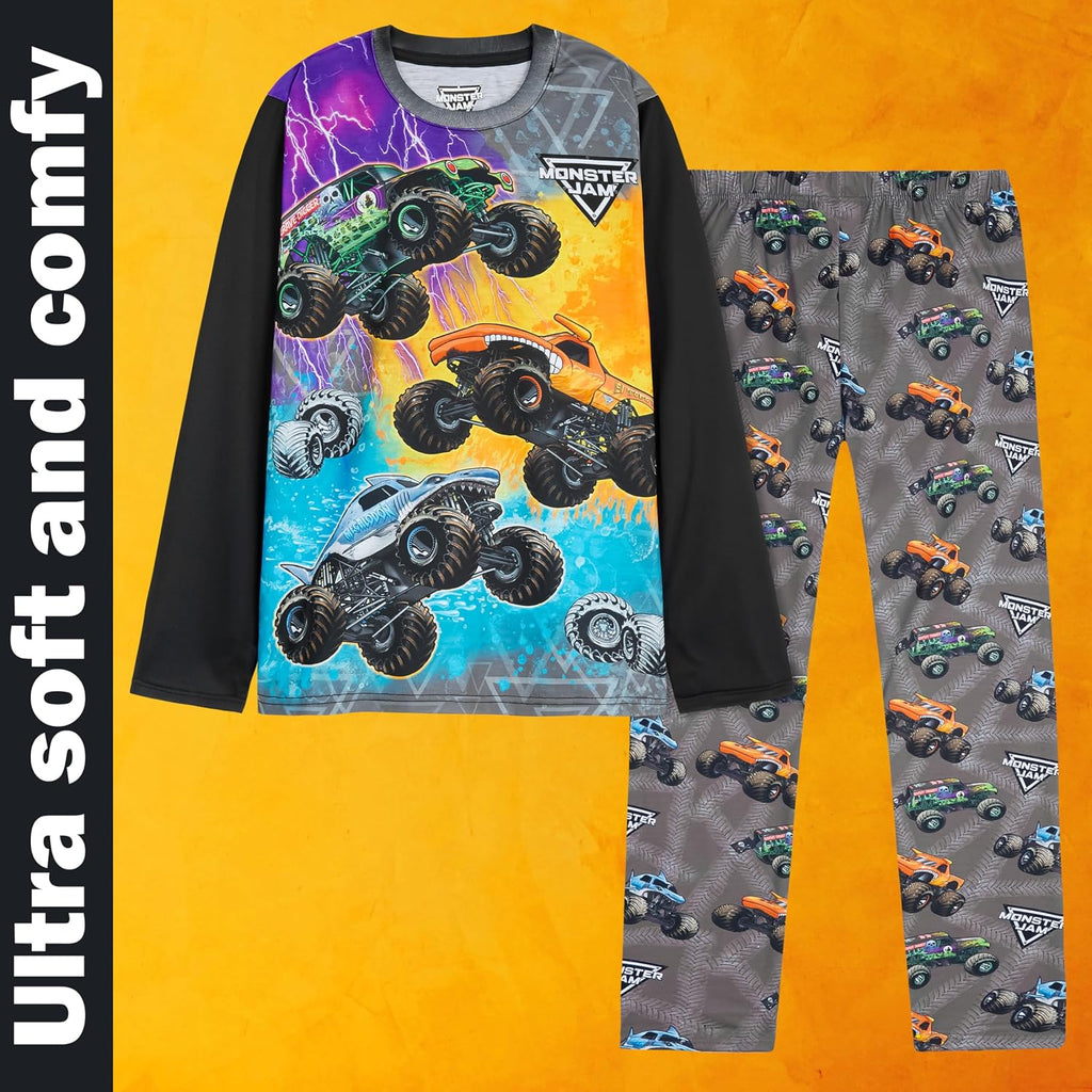 Pajamas Set for Boys, Piece Long Sleeve T Shirt, PJ Pants, Kids Lounge Sleepwear Set, Cozy Gifts for Boys