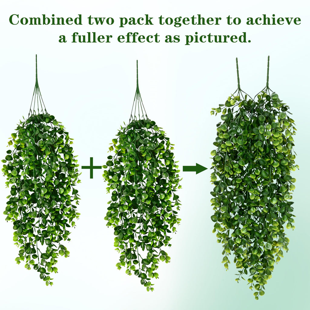 8Pcs Fake Hanging Plants 2.7FT Fake Plants Fake Vines Greenery