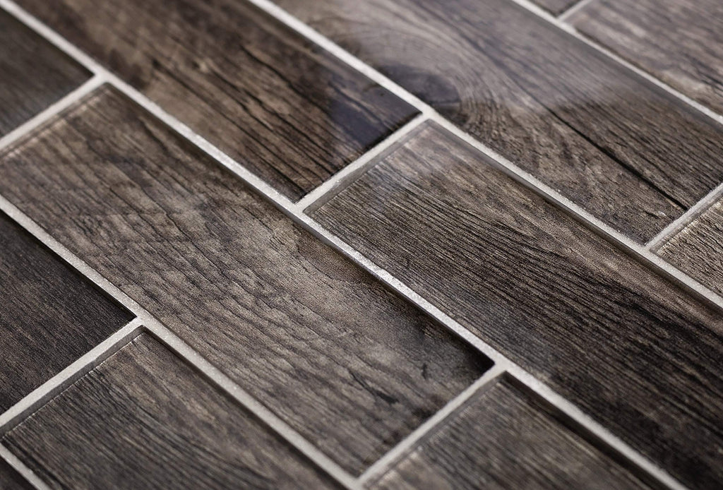 Subway Glass Tile Dark Brown 11.8x11.8 4.83 sq ft/case 5-Pack