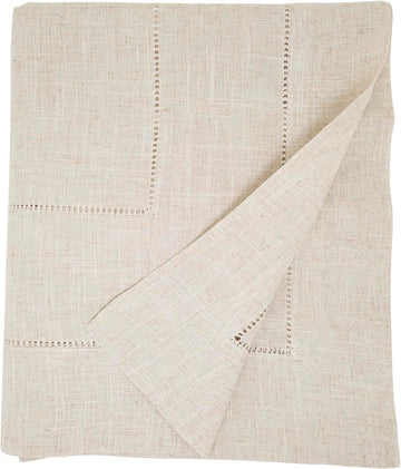 Linen Blend Toscana Double Hemstitched Tablecloth