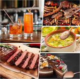69 Pieces Rose Gold Silverware Set with Steak Knife Service for 8