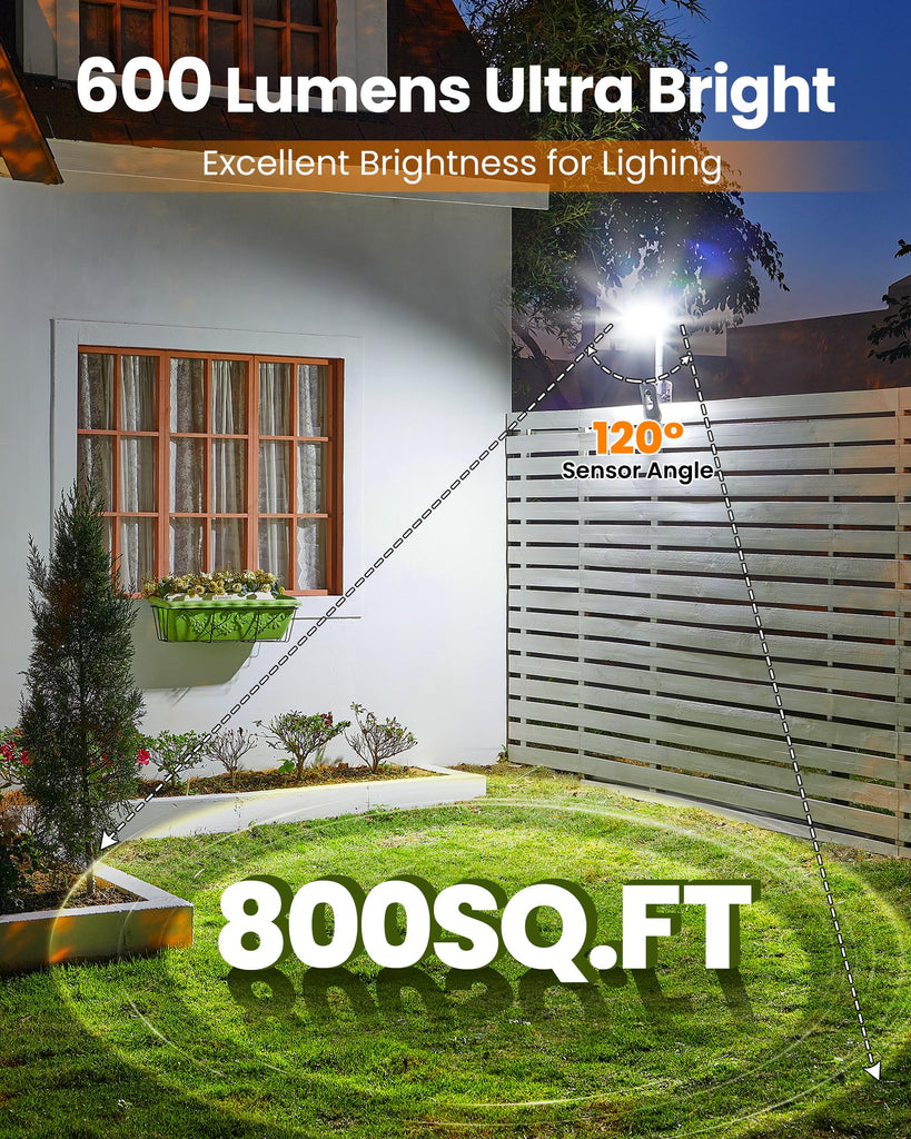 Clip On Solar Lights Outdoor, Motion Sensor Outdoor Lights, 92 LEDs Solar Fence Lights Outdoor