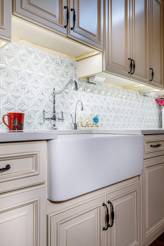 Sutton Fireclay sink, 30" Apron Front Farmhouse Kitchen Sink. Solid (Not Hollow)