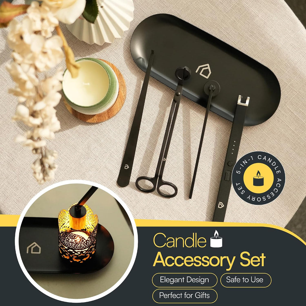 Candle Care Set 5-in-1, Luxury Gift Box for Candle Lovers