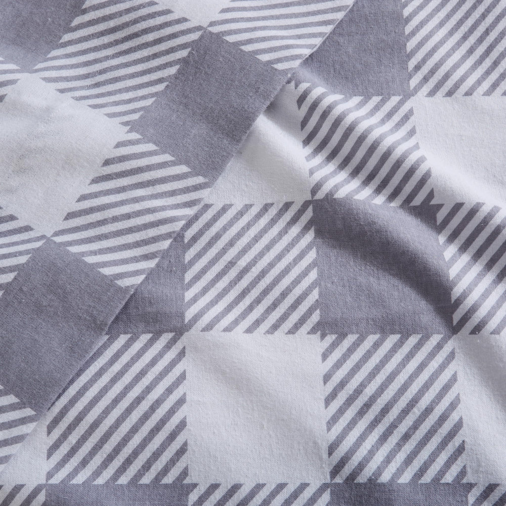 100% Turkish Cotton Flannel Sheet Set | 4 Piece Deep Pocket Novelty Cozy Winter Bed Sheets | Double Brushed for Extra