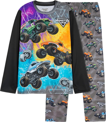 Pajamas Set for Boys, Piece Long Sleeve T Shirt, PJ Pants, Kids Lounge Sleepwear Set, Cozy Gifts for Boys