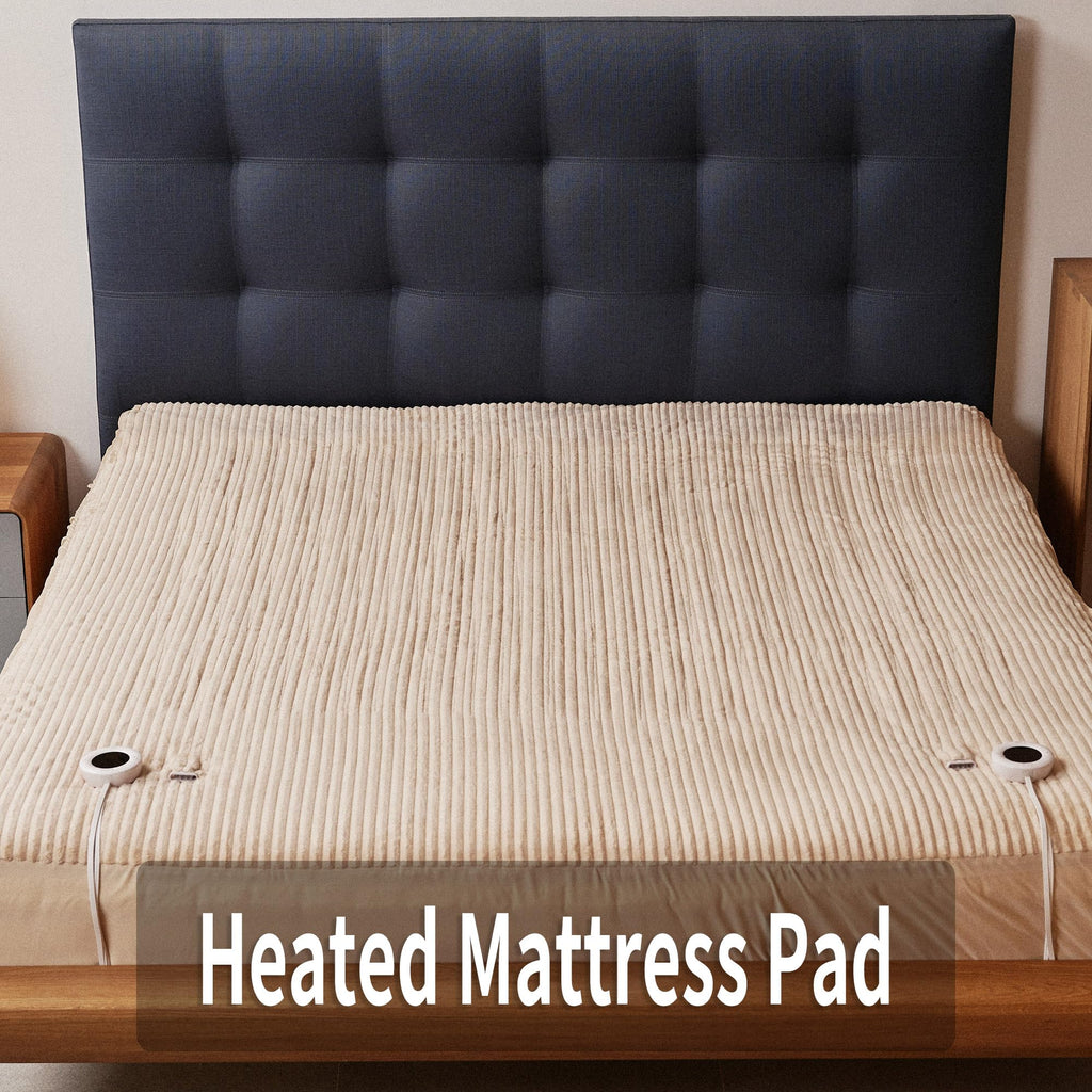 Heated Mattress Pad King Size, 6 Heating Levels, Machine Wash