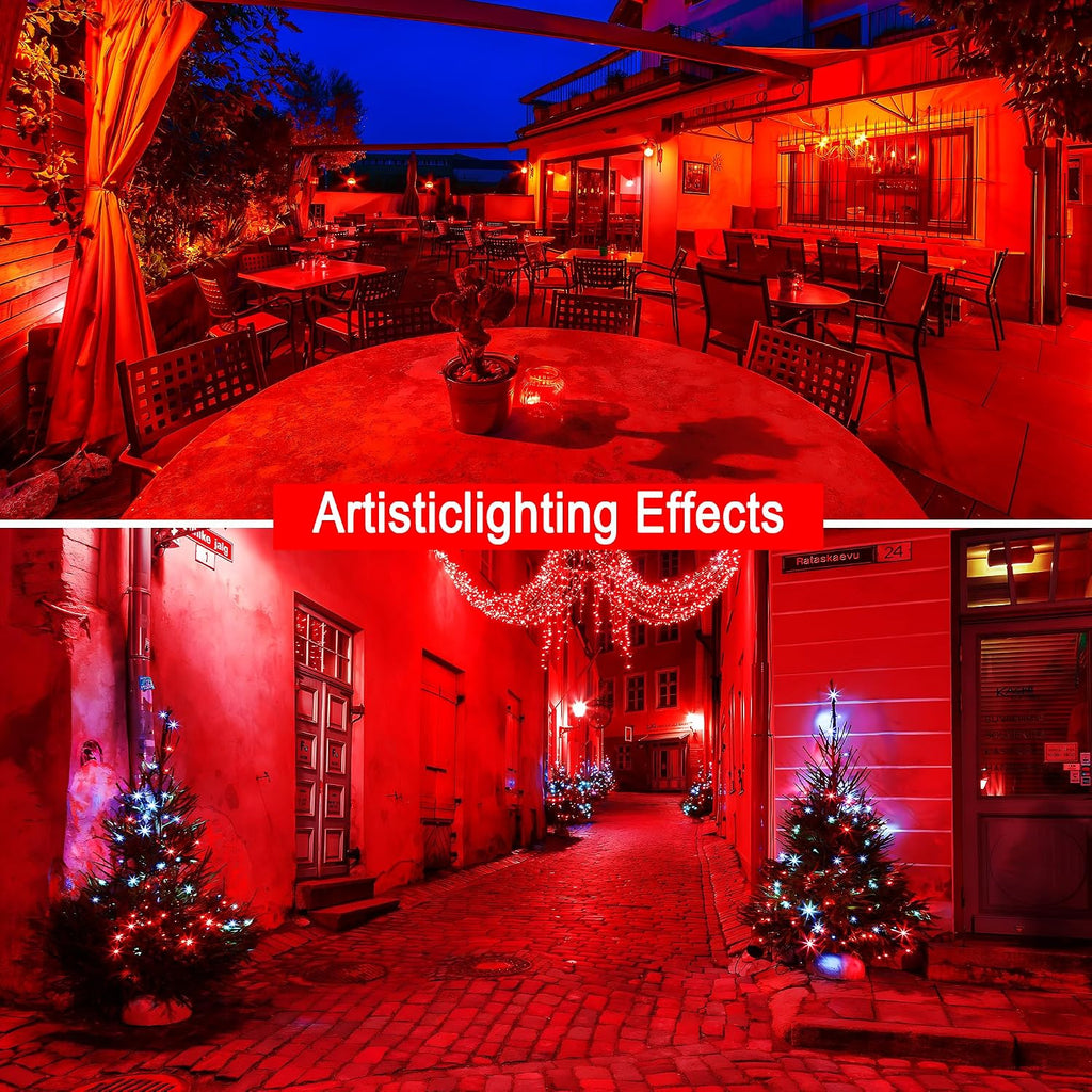 LED Red Color Light Bulb - A19 E26 Base, 9W (60W Equivalent)