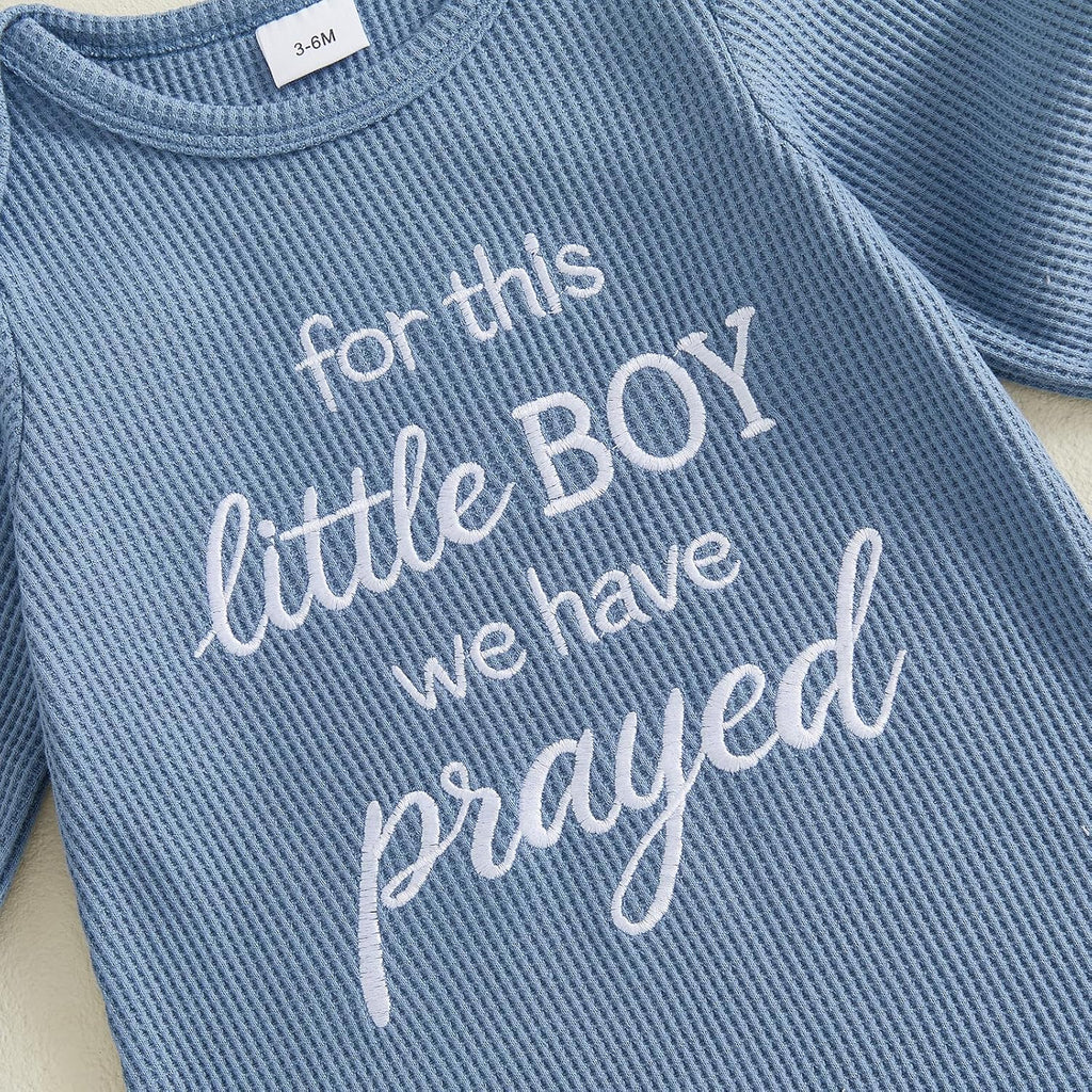 For This Child We Have Prayed Newborn Baby Girl Boy Romper Outfit
