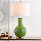 Paris Modern Green Ceramic 28-inch Bedroom Living Room Home Office Desk Nightstand Table Lamp (LED Bulb Included)