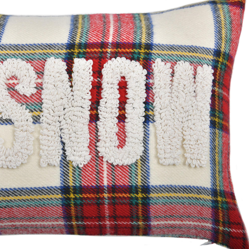 Let It Snow Christmas Decor Velvet Decorative Rectangle Throw Lumbar Waist Pillow Case Cushion Cover for Couch Living