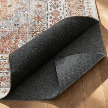Protective Cushioned Rug Pad 8x10-1/4 Thick, Non Slip Rug Pads with Felt and Rubber Backing, Carpet Liner