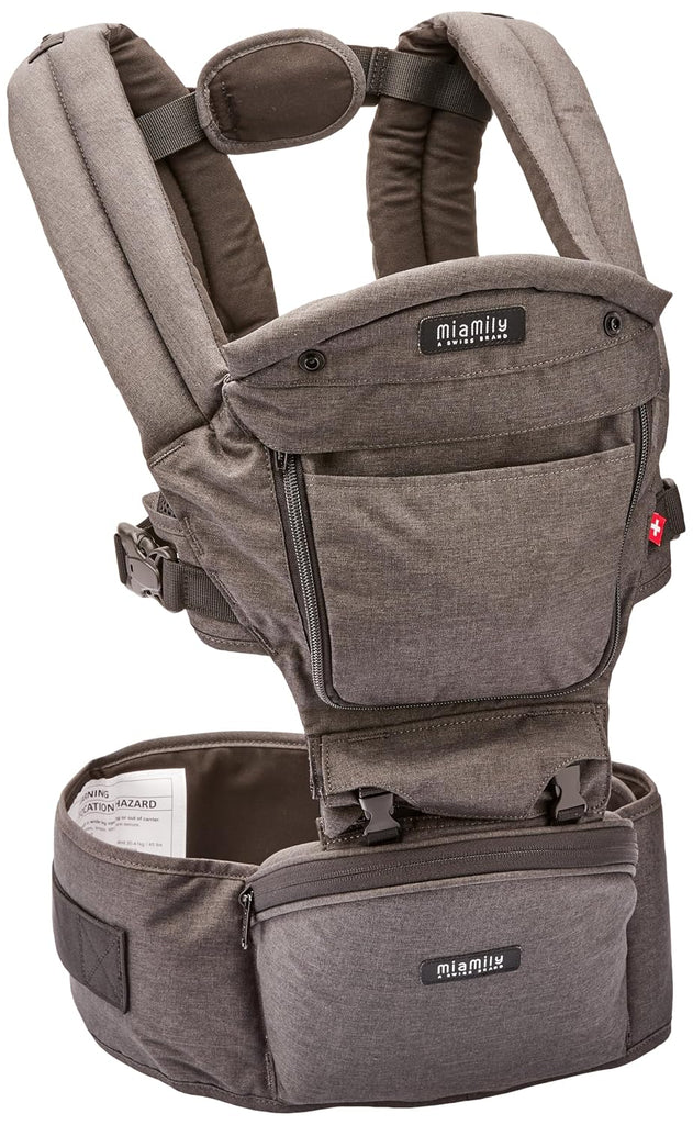 Ergonomic Hip Seat Baby Carrier, 6 Carry Positions, Newborn to Toddler, Lumbar Support, Adjustable Waist Belt