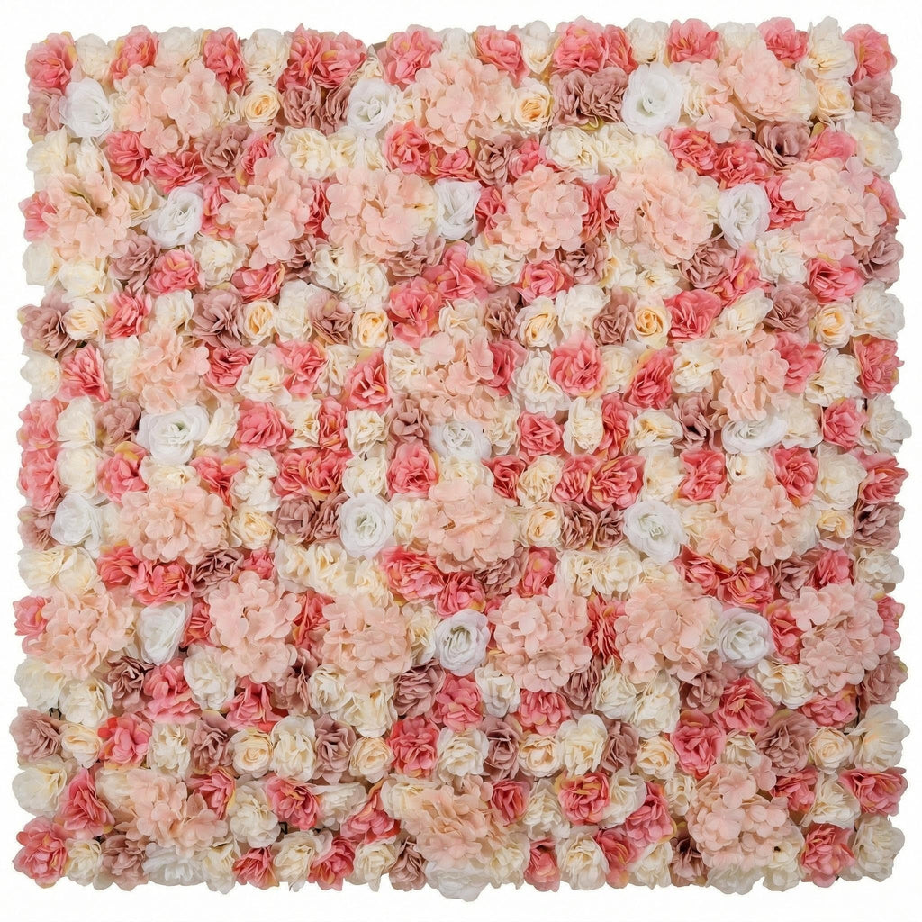 Flower Wall Backdrop 6 Panels 16×24 Inch - Blush Pink Rose