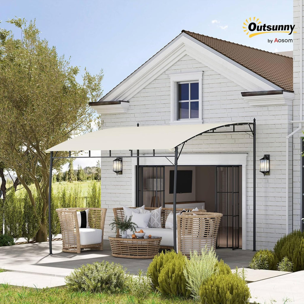 10' x 10' Outdoor Pergola Gazebo with UV-Resistant Canopy an - Image 2