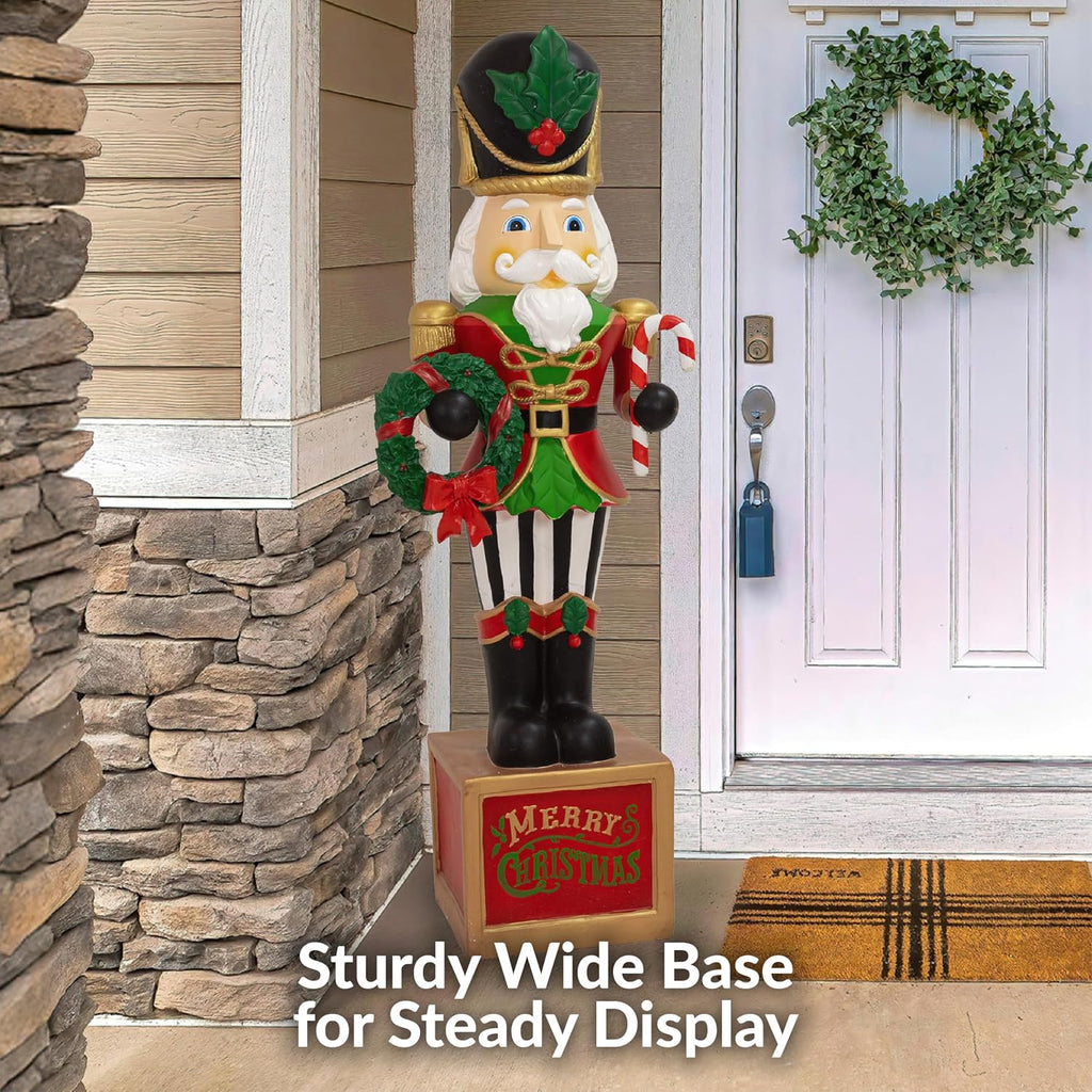 The 4ft Giant Nutcracker Statue, Christmas Decoration, Resin
