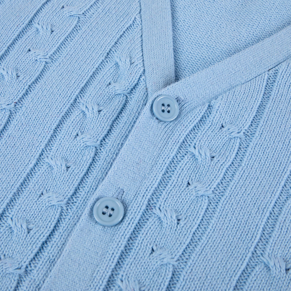 100% Cotton Kids Button Cardigan School Uniform
