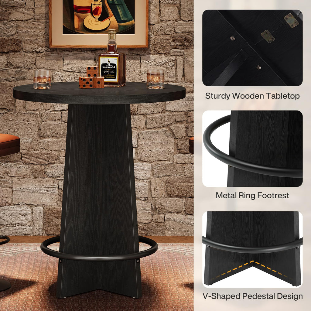 Round Bar Table Set of 2