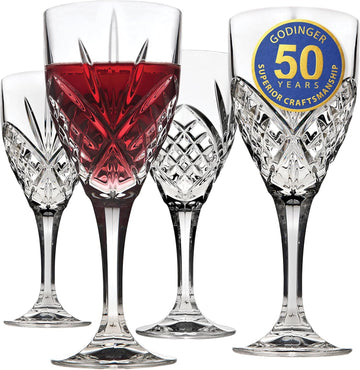 Dublin Wine Glasses, Stemmed Wine Glass Goblets, Stemmed Drinking Glasses, Glass Cups, Barware & Drinkware, 10oz Set