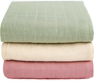 Muslin Swaddle Blankets, 100% Organic Cotton, Baby Wrap for Boys and Girls, Soft Breathable and Skin-Friendly
