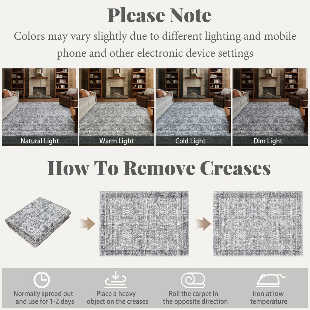 Machine Washable Hallway Runner Rug: 2'x6' Kitchen Rugs