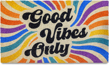 Good Vibes Only Door Mat 30x17 Inch, Good Vibes Welcome Mat, Good Vibes Mat, Good Vibes Doormat, Good Vibes Only Mat