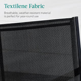 Best Choice Products 4-Piece Outdoor Textilene Patio Conversation Set, Backyard Furniture w/Loveseat, Coffee Table