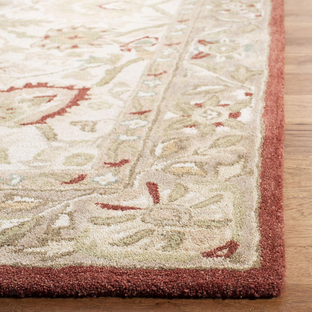 Anatolia Area Rug - 9' x 12', Beige & Rust, Handmade Traditional Oriental Wool