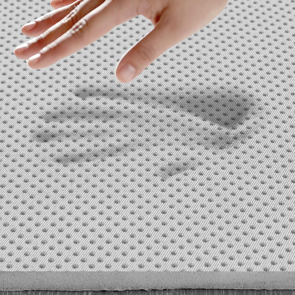 Ultra-Thick 0.6" Memory Foam Rug Pad 5x7 ft, Non-Slip Carpet Gripper Pad, Waterproof Rug Cushion for Hardwood Floors - Set of 35