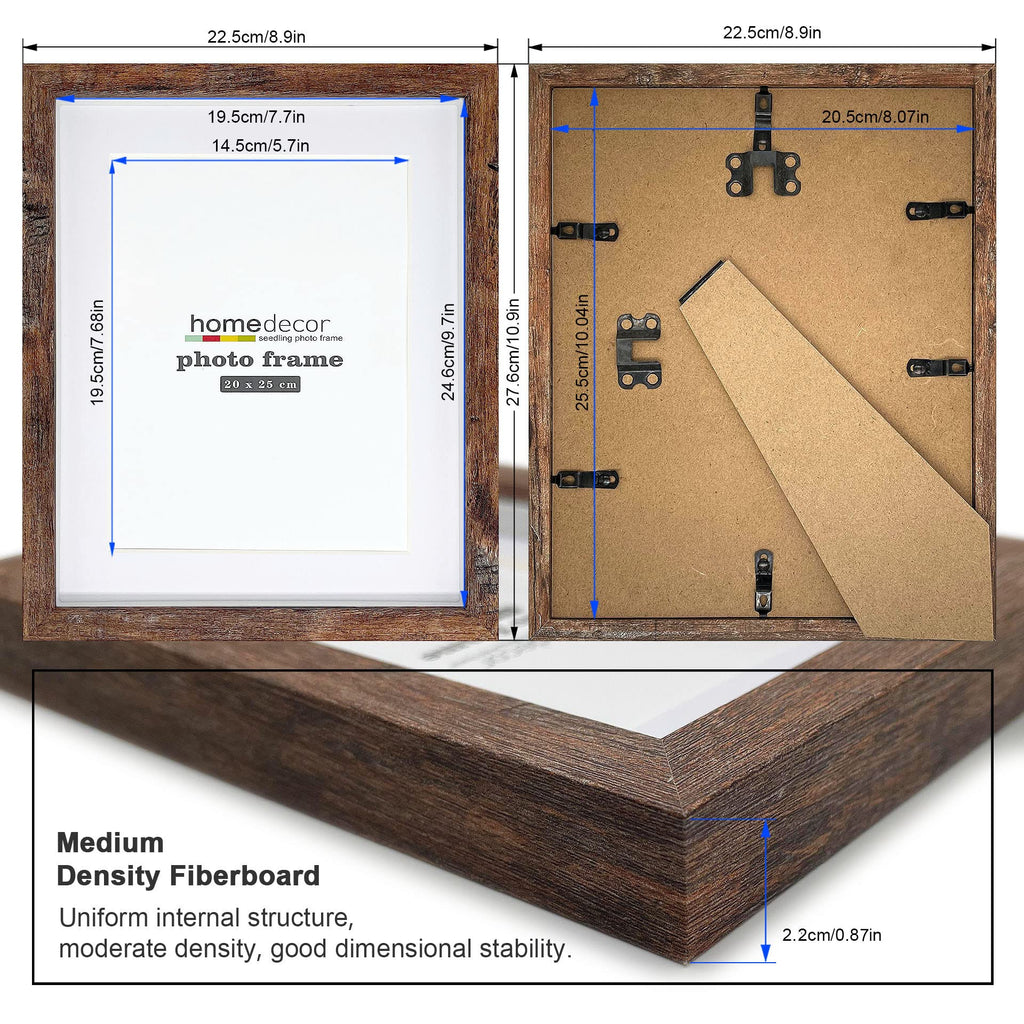 8x10 Shadow Box Picture Frame with Real Tempered Glass