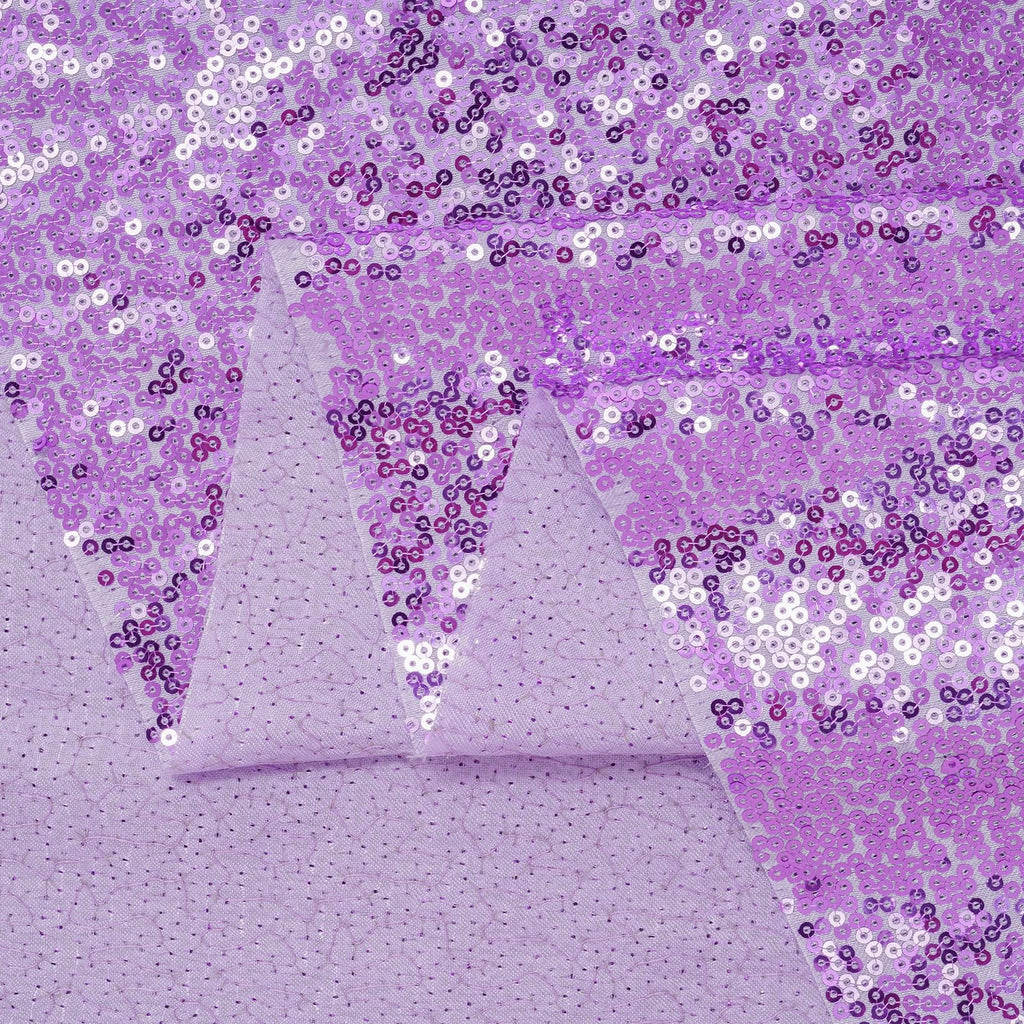 Lavender Sequin Fabric by The Yard, 1 Yard Gold Satin-Backed Thicken Sequin Fabric, 50 Inch Width Glitter Material for