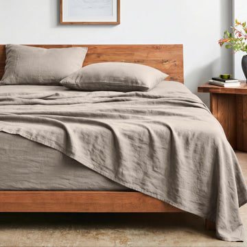 Washed Sheet Set 1800 Ultra-Soft (Pebble)