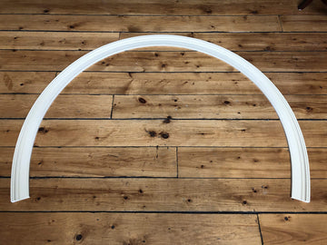 RB3: Flexible Casing Molding: 1-1/16" Thick x 3.5" Wide - PRE Curved to fit Half Round Arches 67" to 84" Diameter