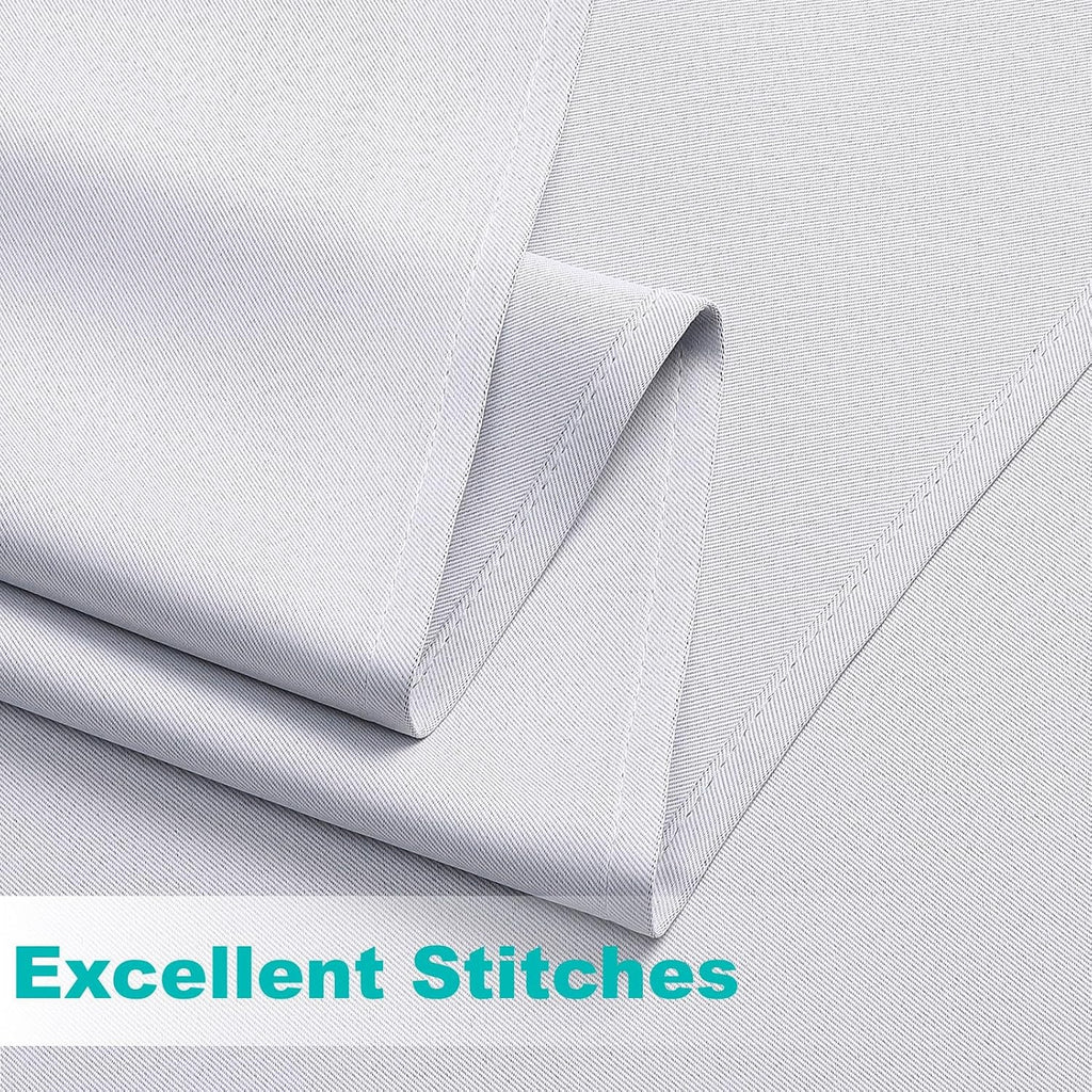 Outdoor Curtains Waterproof - Weatherproof Porch & Gazebo Curtains, Grommet Top and Tab Bottom Drape,4 Panel, 52" W x
