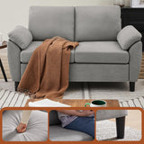Convertible Sectional Sofa Set, Modern L Shaped 3 Seat Sofa with Reversible Chaise and Love Seat Sofa