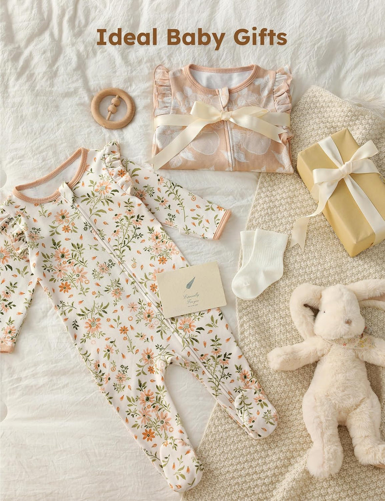 Baby Sleepers 100% Organic Cotton Baby Girl Clothes Baby Pajamas