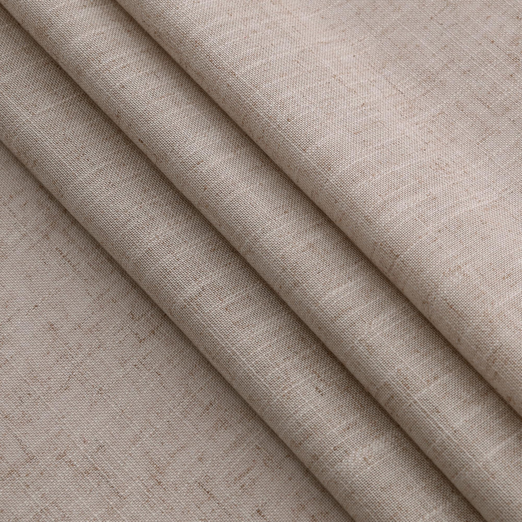 Oatmeal Linen Curtains 84 Inches Long Back Tab Light Filtering Privacy Semi Sheer Curtains Modern Farmhouse Decor